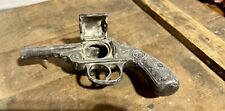 ANTIQUE INKWELL IVER JOHNSON REVOLVER GUN SHAPED DESK DISPLAY PAT 1906 picture