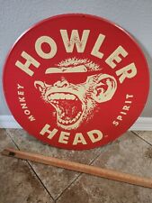 Howler Head Monkey Bourbon Whiskey Metal Tin Tacker Bar Sign picture