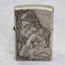 Zippo lighter NEW 121FB Antique Custom/ 3D Rendering Sexy Girl SL Free 4 Gifts picture