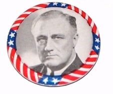 1932 FRANKLIN D. ROOSEVELT FDR PRESIDENT campaign pin pinback button political picture
