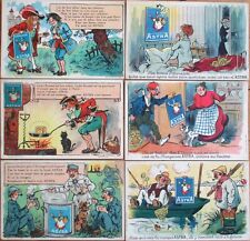Astra Margarine 1920 Advertising Postcard Set of 11 Raoul Vion Artist Signed WWI picture