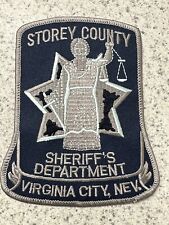 SHERIFF'S DEPARTMENT Virginia City Nevada STOREY COUNTY Uniform Patch picture