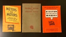 Lot of 3 Vintage Motors & Machinery Operation Manuals picture