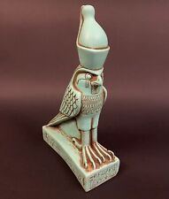 Huge Gorgeous Commemorative Egyptian God Horus as Flacon Wearing Crown Statue picture