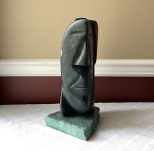 VTG David Breeden Signed Cubist Soap? Stone Sculpture, Heavy 23.4 Lbs, 12 3/4