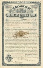 Denver, Colorado Real Estate Mortgage Coupon Bond - 1890 dated Uncanceled Bond - picture