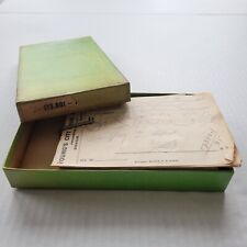 Antique Prescription File Box with 100 original 1921 scrips (Serially numbered) picture