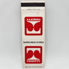 Vintage Matchcover Thrifty Super Drug Stores picture