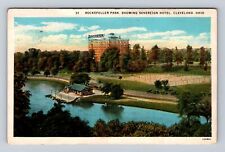 Cleveland OH-Ohio, Rockefeller Park, Antique, Vintage c1929 Souvenir Postcard picture
