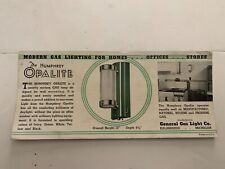 Vintage The Humphrey Opalite General Gas Light Co Kalamazoo Michigan Ink Blotter picture