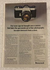 Vintage 1970 Honeywell Pentax Original Print Ad - Full Page - A Classic picture