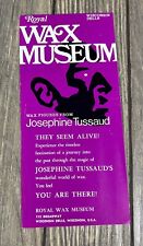 Vintage Royal Wax Museum Wax Figures From Josephine Tussaud Advertisement  picture