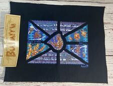Bulurru Authentic Aboriginal Art Panel Balance Of Nature Blue Fabric Panel picture