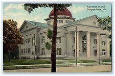 c1910 Christian Church Exterior Building Independence Missouri Vintage Postcard picture