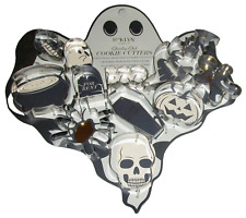 HALLOWEEN Stainless Steel Cookie Cutter By BKLYN STEEL CO. ~ Set OF 12 picture