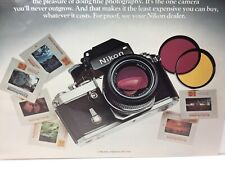 Nikon What Would Life Be Without It. 1977 Original Print Ad. picture