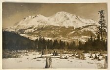 Mount Shasta California. CA. Snow Capped. Real Photo Postcard. Vintage. picture
