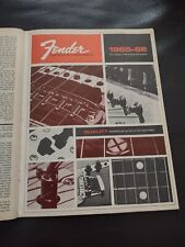 FENDER GUITARS & amplifiers ORIG 1965 66 12 page CATALOG Telecaster INSTRUMENTS picture