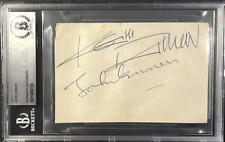 THE BEATLES JOHN LENNON & THE ROLLING STONES KEITH RICHARDS SIGNED CUT BECKETT picture