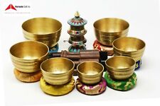 Tibetan Chakra Singing Bowl set of 7 Pcs,Hand hammered 3