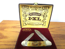Vintage IXL Schrade Wostenholm Canoe Limited Edition 2-Blade Pocket Knife w/Box picture