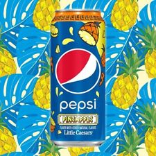 Little Caesars X Pepsi Pineapple Soda Limited Edition 16 oz - 1 can, expired picture