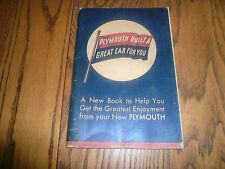 1942 Plymouth Instruction Book - Code P-14 Original OEM D-10056 2nd Edition picture