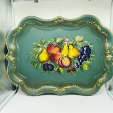 Hand Painted French Style Large 27” x 19.5” Tray picture