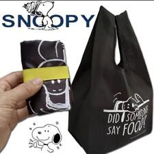 Snoopy Eco Bag Popular Lightweight Nylon Black japan picture