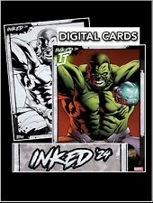 Topps Marvel Collect Inked '24 S2 Hulk Tilt + B & W ⭐Digital Card picture