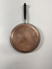 Vintage Revere Ware 1801  9in Copper Clad Bottom Skillet  Made in USA picture