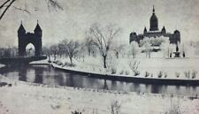 1905 Hartford CT Postcard Soldiers & Sailors Memorial Arch Winter Undivided picture