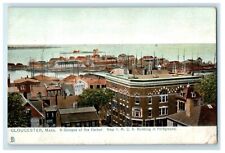 c1910's Gloucester MA, Glimpse Harbor New Y.M.C.A Building Tuck's Postcard picture