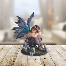 Sleeping Fairy w/ Blue Winged Statue 4