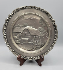 Vintage Petri Heil Pewter FRIELING ZINN Pewter Fishinh Wall Plate Germany picture