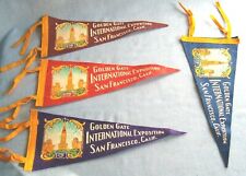Vintage 1939 SF  Golden Gate International Exposition Pennant Flag picture