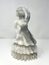 RARE Vintage Hand Carved Alabaster Woman Sculpture, Marble, One-Of-A-Kind, 13” picture