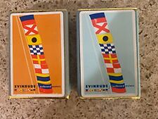 Vintage Evinrude Outboard Motors Bridge Playing Cards-Set of 2 Bridge Card Decks picture