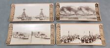 Antique STEREOVIEWS Assorted SPANISH AMERICAN WAR Thomward Series Gems Lot of 4 picture