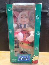 VTG 1998 TELCO Motion-Ettes Winnie the Pooh PIGLET Animated Christmas Figure picture