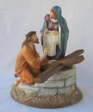 Exquisite Large Franklin Mint JESUS THE ROAD TO CALVARY Porcelain Figurine picture