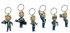 NEW Set of 6 - Fallout 76 Vault Boy 3D Keychains RR4807 energy melee int SPECIAL picture