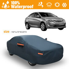 5-Layers Full Car Cover Waterproof All Weather Protection Anti-UV Cotton Lining picture