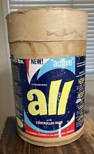 RARE Vintage 40 pound - ALL Laundry Washer Detergent - LARGE Cardboard Canister picture