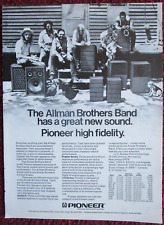 1974 PIONEER High Fidelity Stereo Speakers Print Ad ~ The Allman Brothers Band picture