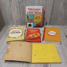 Lot x 5 Vintage Cookbooks Purity Campbells Betty Crocker Church Hand Written etc picture