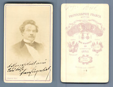 Franck, Paris, Shipping, to My Excellent Friend... Vintage CDV Albumen Print Print picture