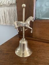 Vintage Carousel Horse Brass Bell picture