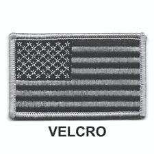 Urban Grey Black United States US Flag Patch Fits For VELCRO® BRAND Fasteners picture