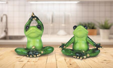 2-Piece Yoga Frog Doing Lotus Pose 4